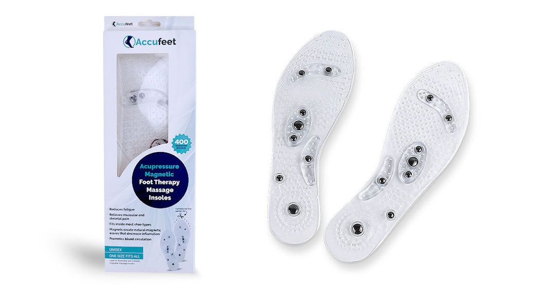 Accufeet Acupressure Magnetic Foot Insoles
